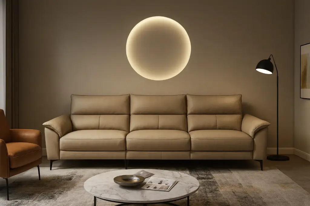 #283 Mushi Sofa Foshan (3+2 / Double armrest without functions #Q43)