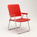 Nilkamal Guest Plastic Folding Chair (Red)