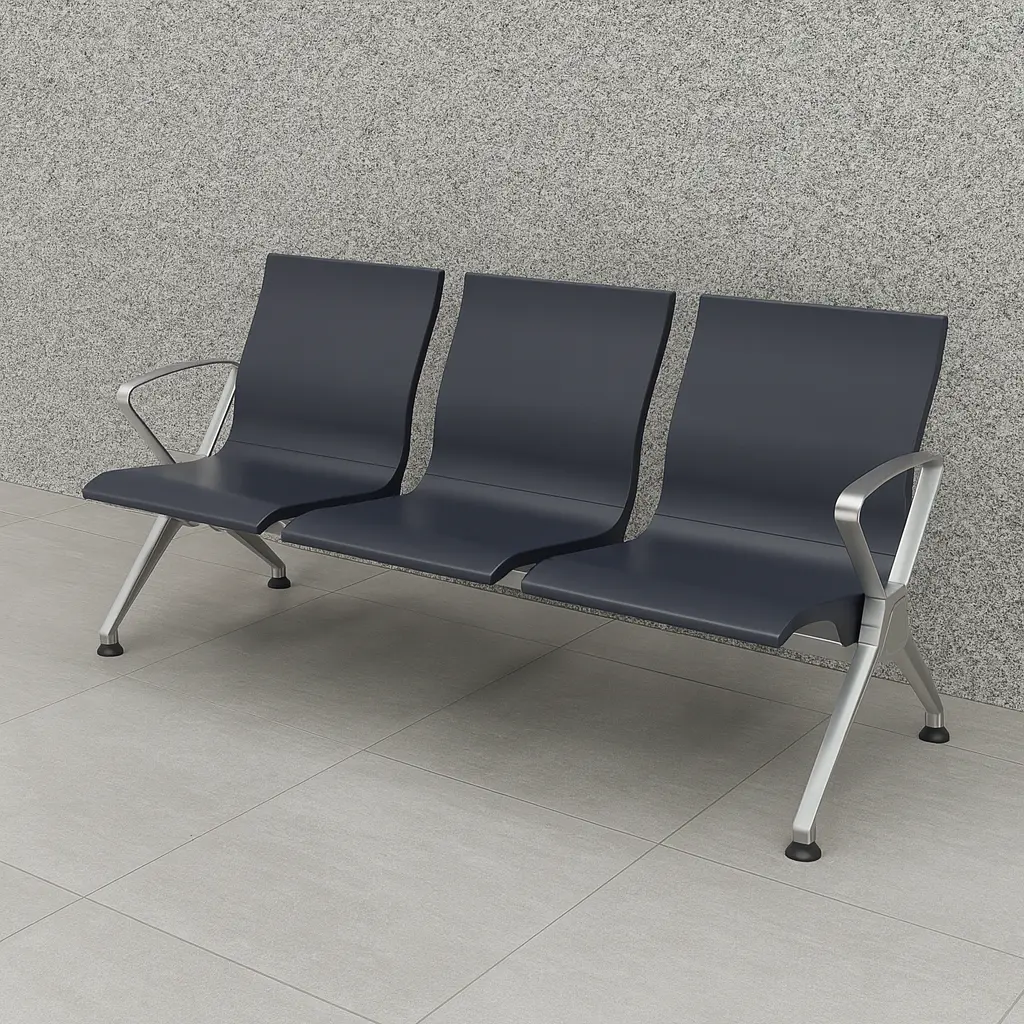 Pu ఓరియన్ ఎయిర్‌పోర్ట్ సోఫా బ్లాక్ (Pu Orion Airport Sofa Black)