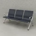 Pu ఓరియన్ ఎయిర్‌పోర్ట్ సోఫా బ్లాక్ (Pu Orion Airport Sofa Black)