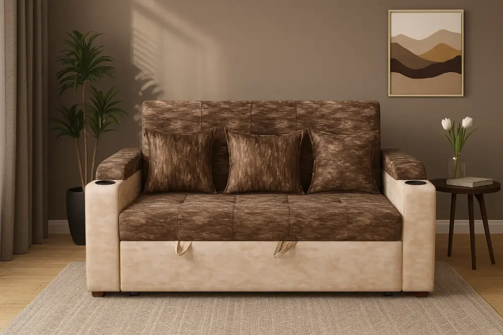 Breeze Sofa cum Bed (Plain, 5 FEET)