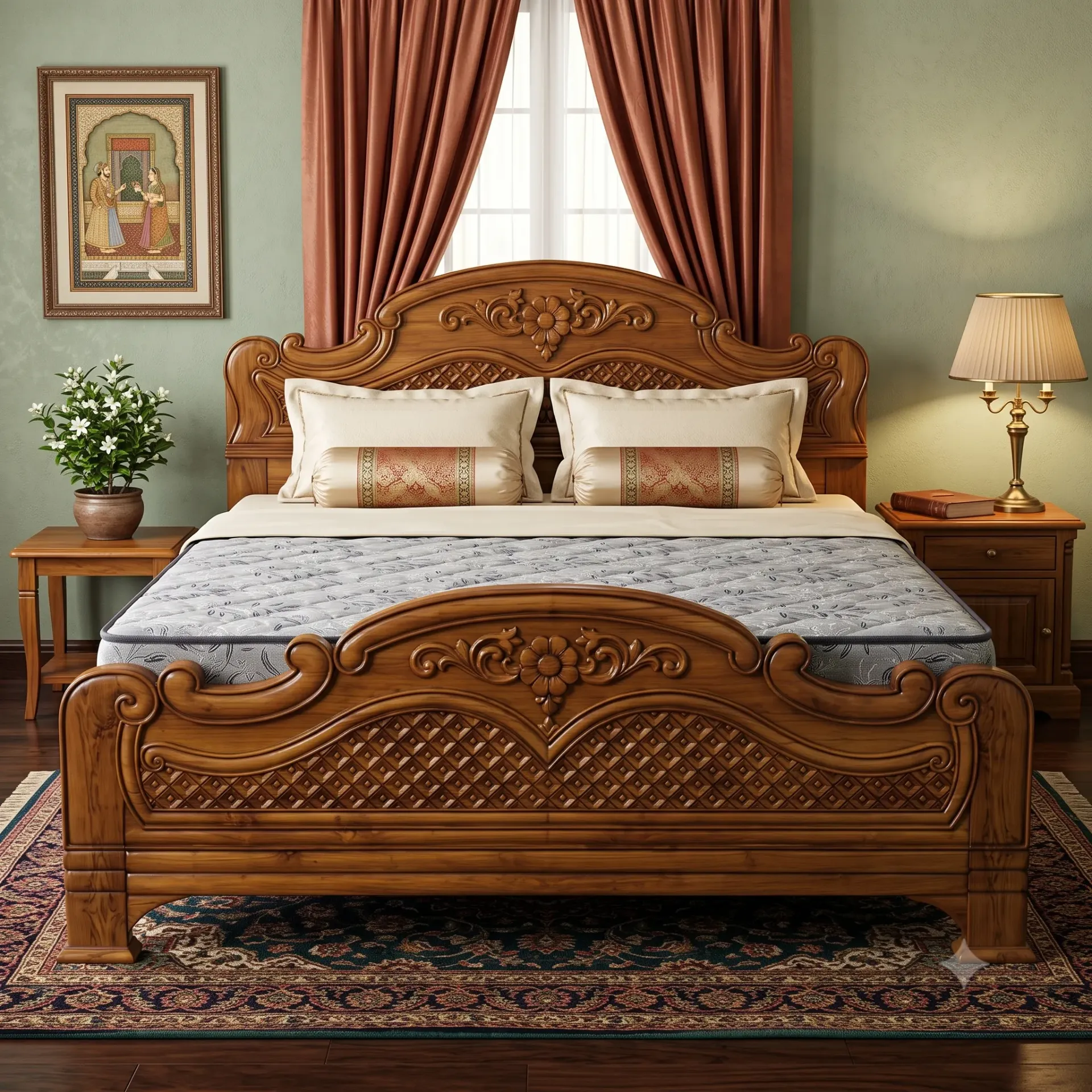 Fancy Cot (QUEEN, NO STORAGE)