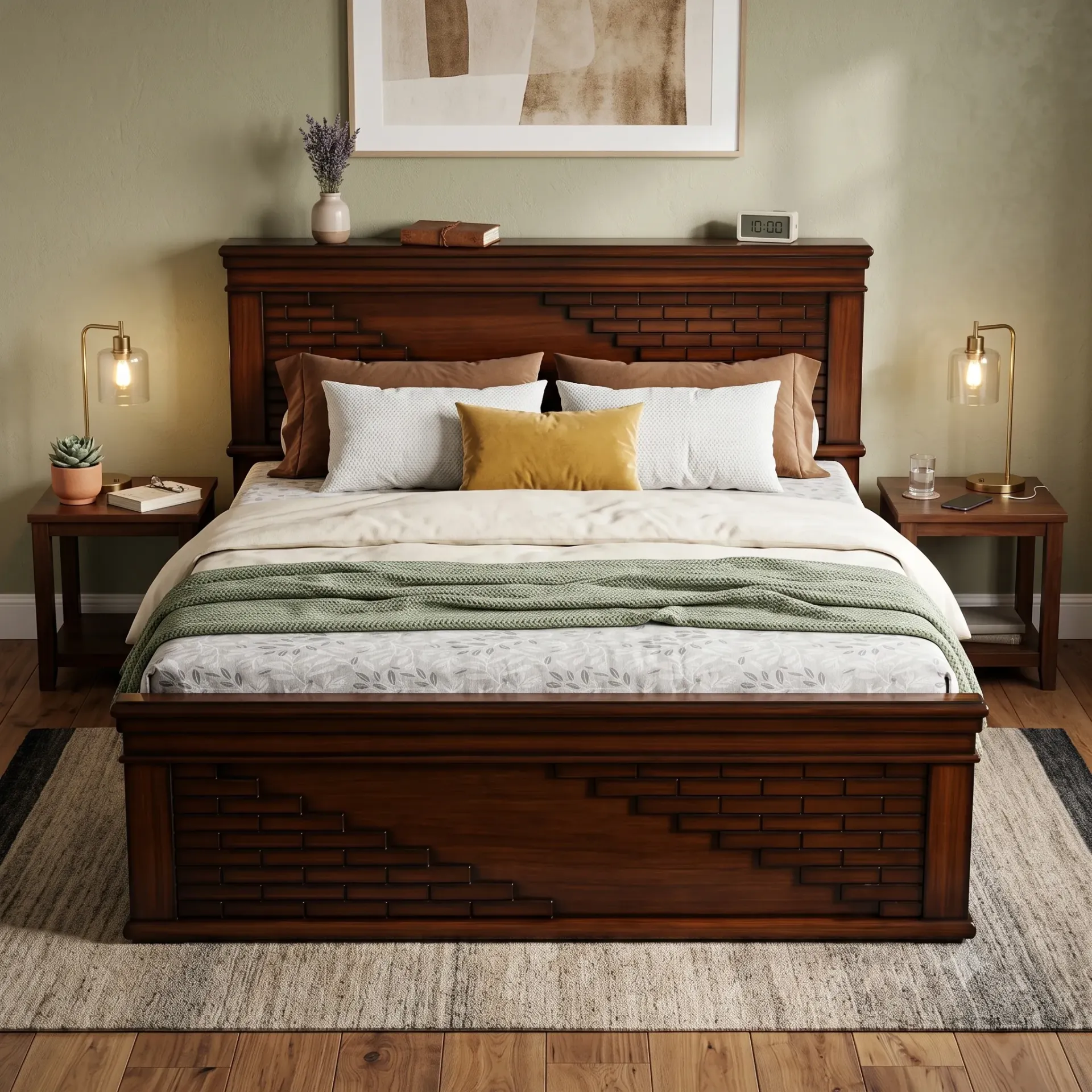 Center Brick Cot (Queen, NO STORAGE)