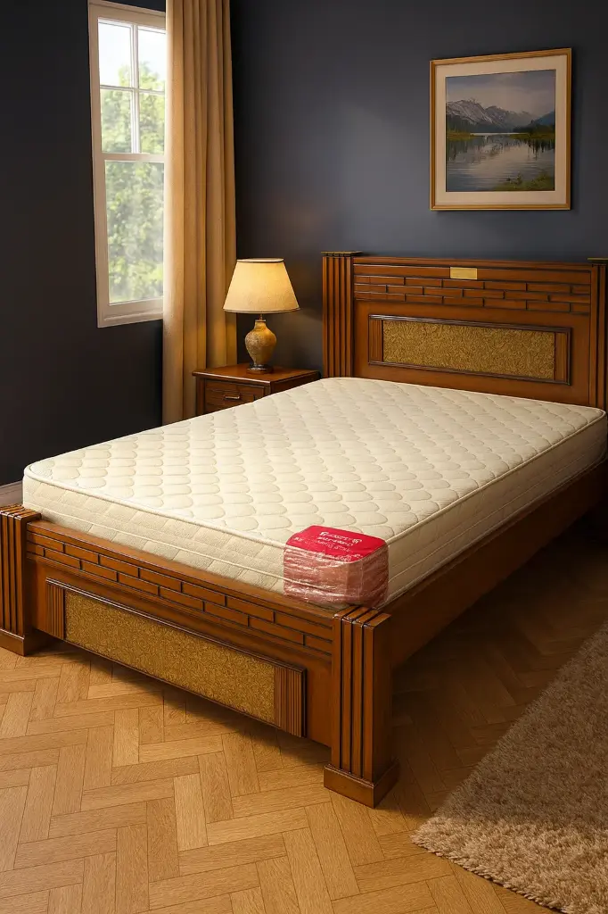 Valli Model Cot (Valli Teakwood, QUEEN, NO STORAGE)