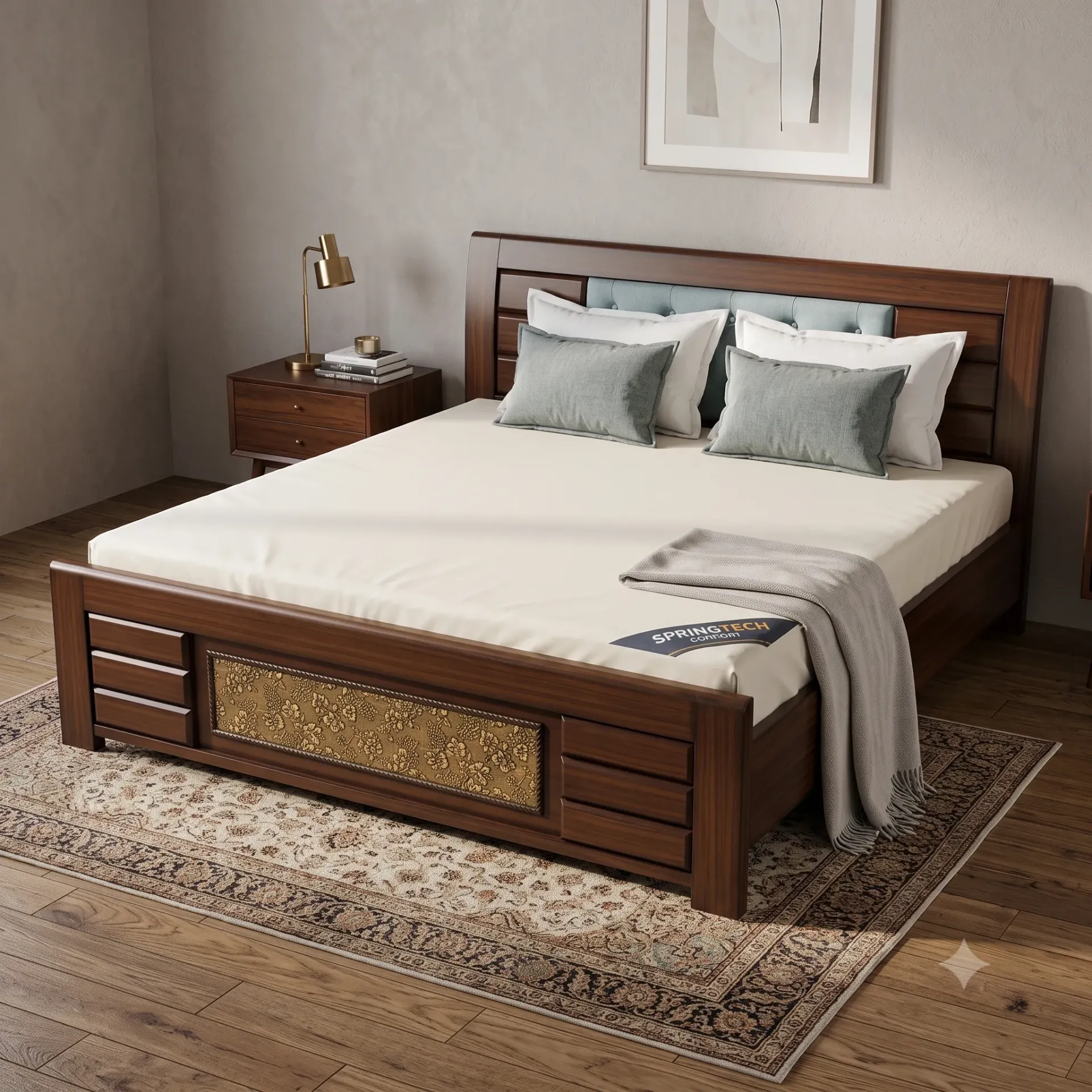 Classic Cushion Cot (Queen, NO STORAGE)
