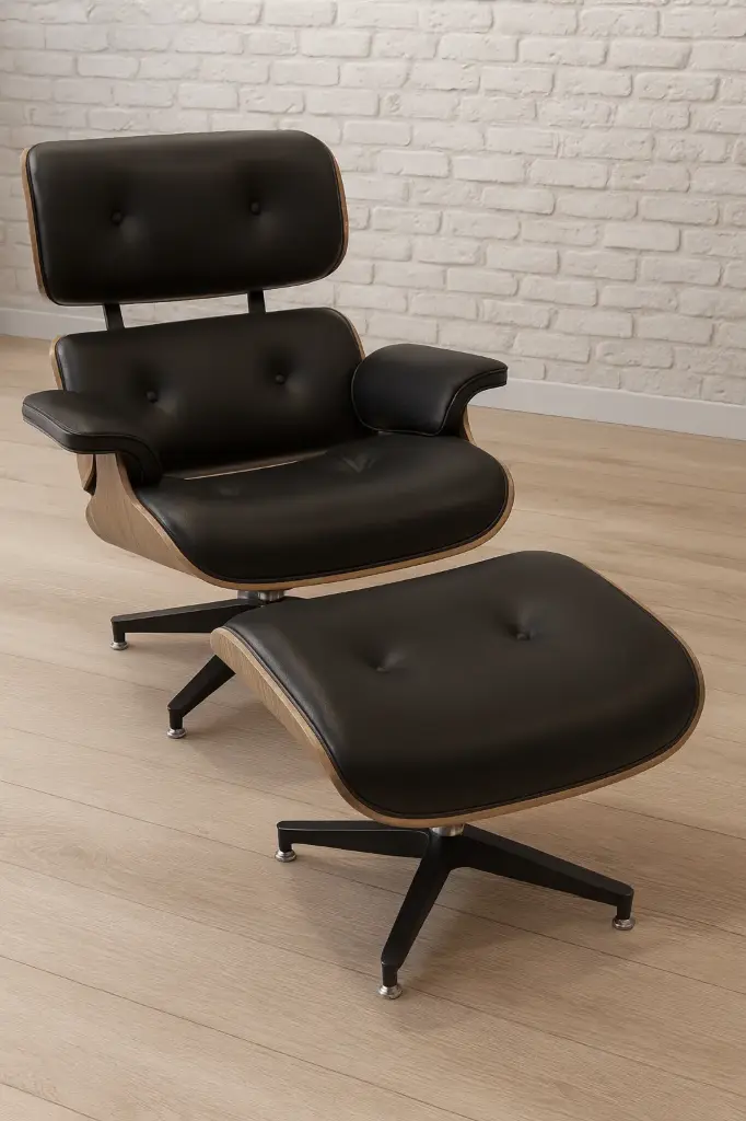 చార్లెస్ లాంజ్ చైర్ విత్ ఒట్టోమన్ (Charles Lounge Chair with Ottoman)