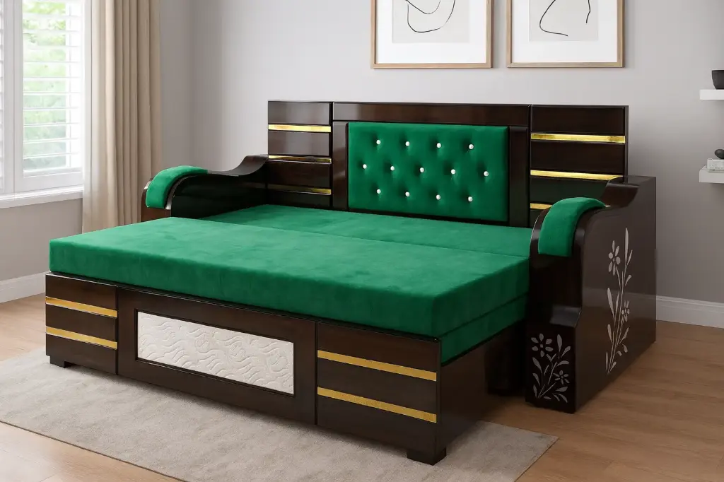 Restro Sofa Cum Bed (5-Feet)