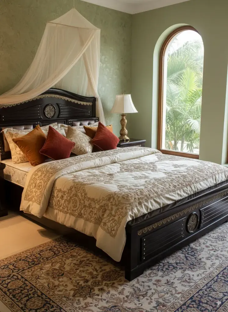 Gold Toran Cot (QUEEN, NO STORAGE)