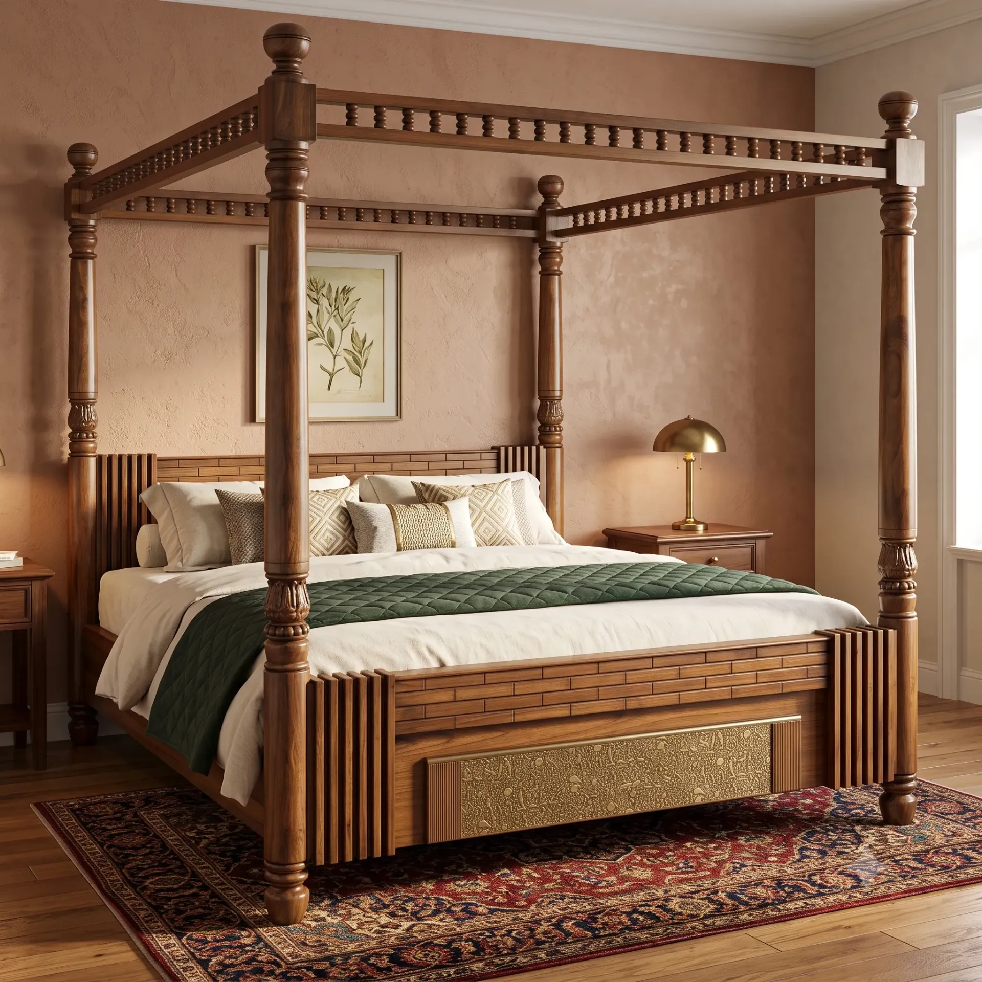 Valli Poster Bed (QUEEN, NO STORAGE)