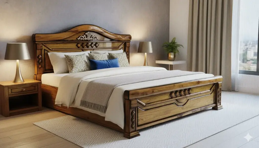  Mid Diamond Cot (QUEEN)