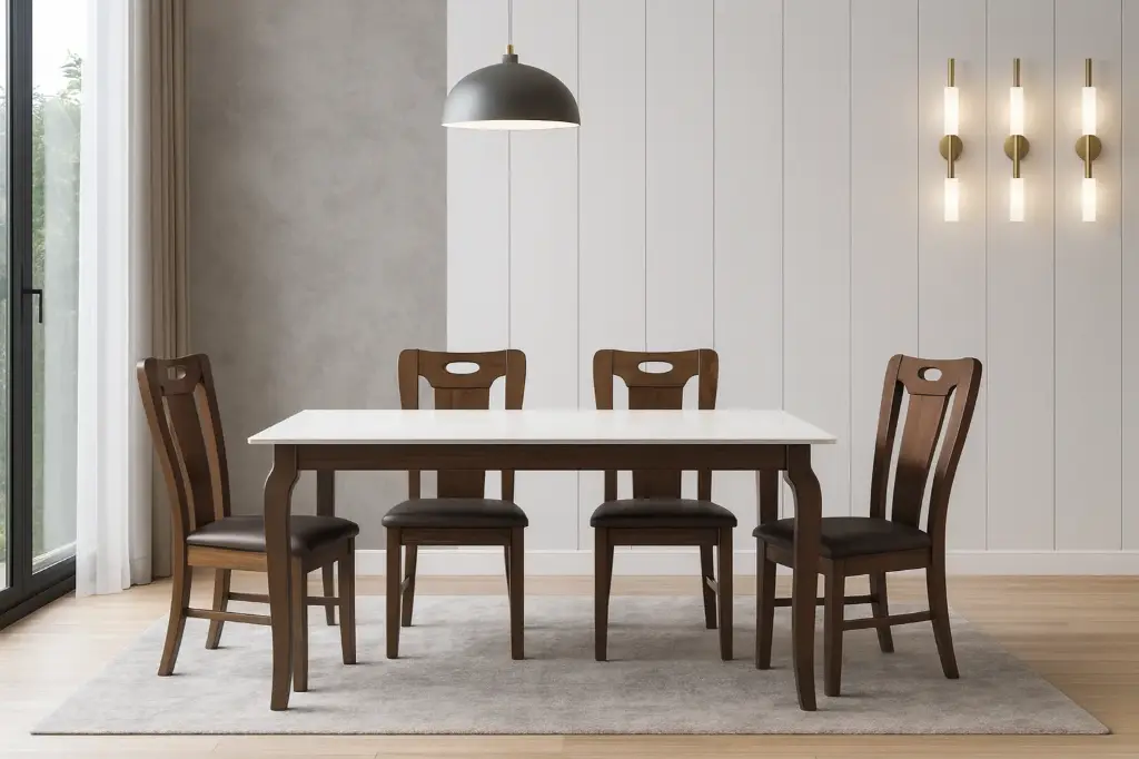 Monza Dining Table + Rayma Chair (4-Seater)