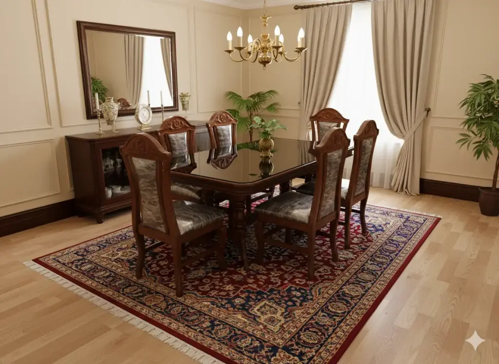 Curve Orchid Dining (4-Seater, Glass Top)