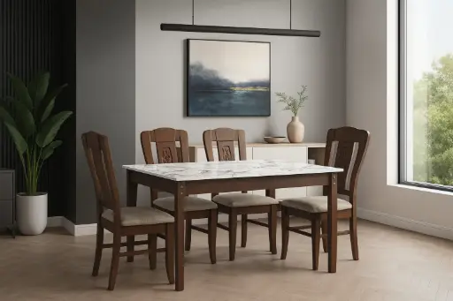 Donway Table + Albion Chair Walnut