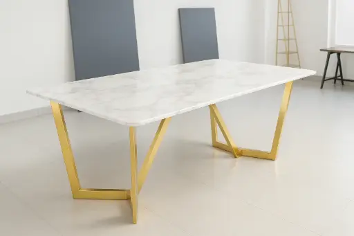 134 – PVD Dining, Center & Corner Table Set