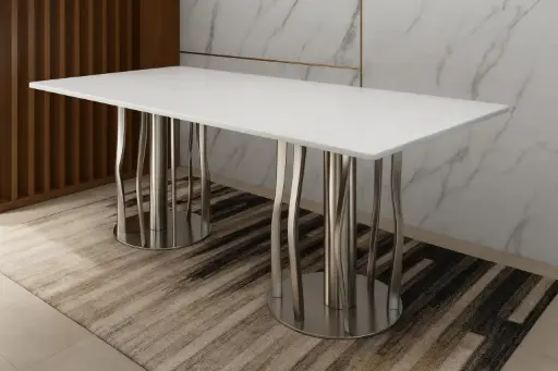 137 – PVD Dining, Center & Corner Table Set