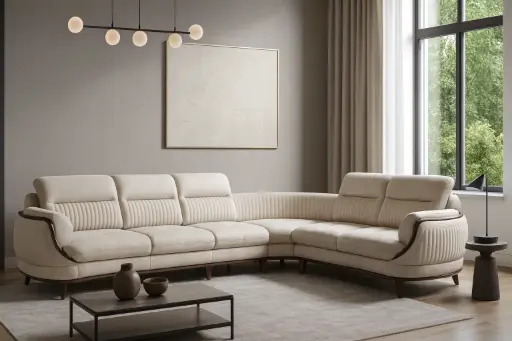 Jaguar Wooden Corner Sofaset