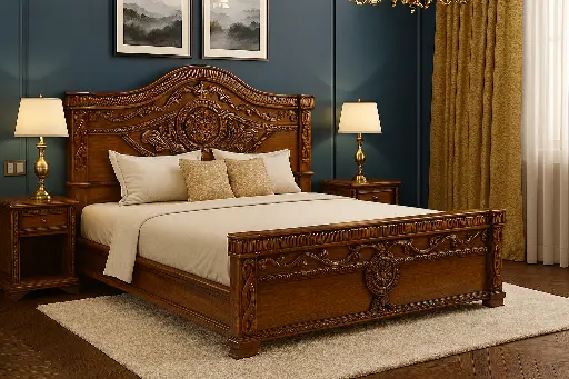 Majestic Teakwood Designer Bedroom