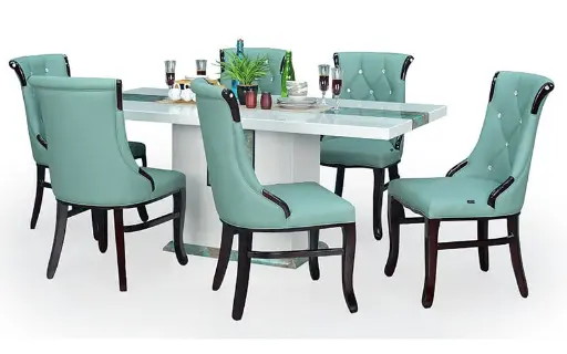 353/YC209 MARBLE DINING TABLE SET