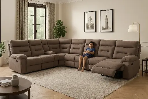 Caliber Corner Recliners Sofa Set