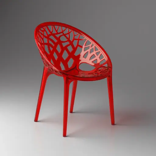 Nilkamal Crystal Chairs (Red Wine)