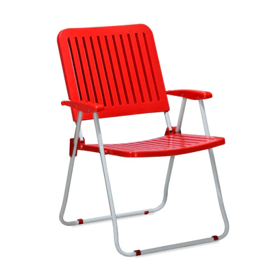 Nilkamal Guest Plastic Folding Chair (Red)