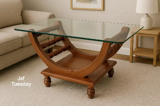 Roller Curved Teapoy