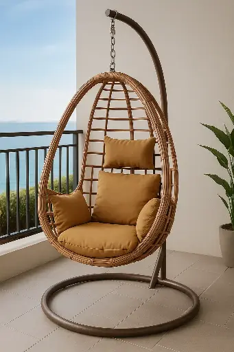 #45 Brown Hanging Chair
