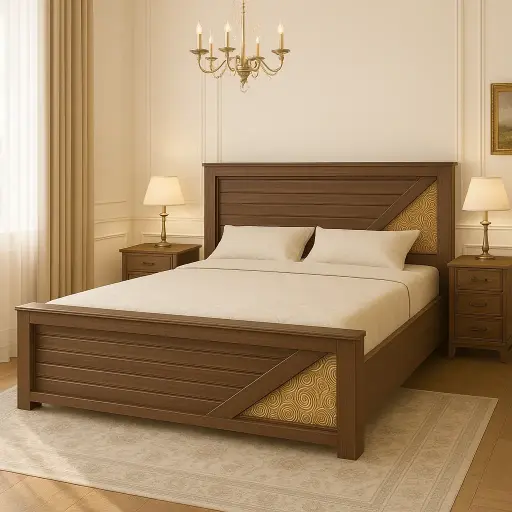 Classic Gold Wooden Cot