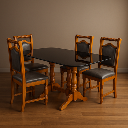Elegant Step Roller Dining Set
