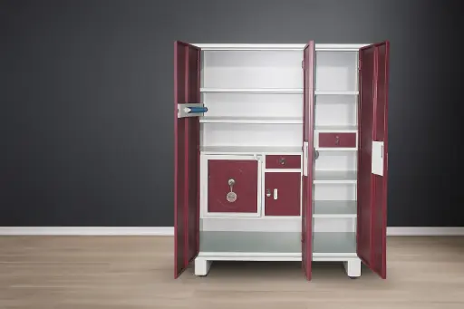 E4-3D-IB Triple Door With Iron Safe