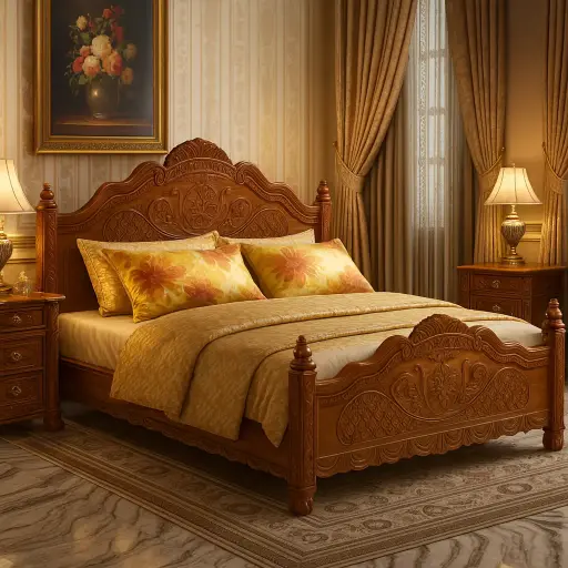 Thadu Teakwood Model Cot